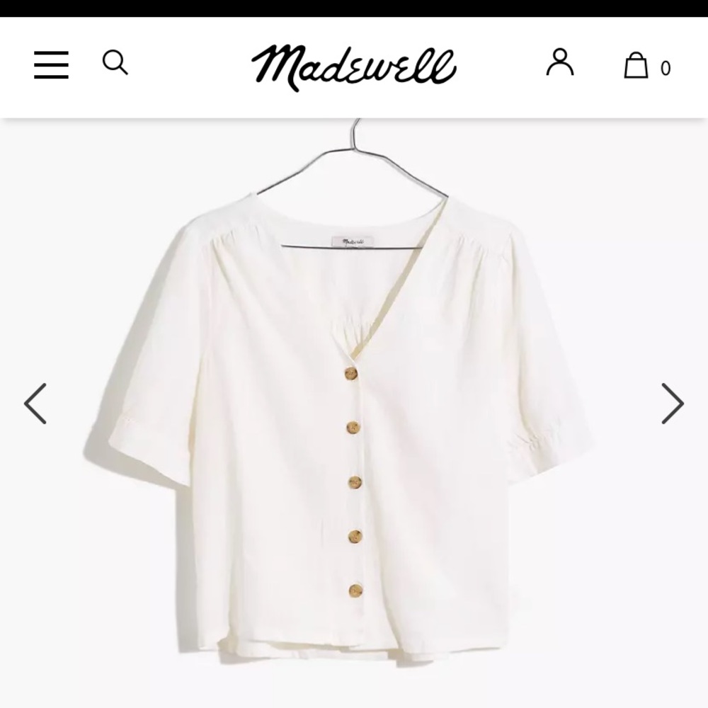COPY - MADEWELL Linen-Blend Plaza Button-Front Shirt